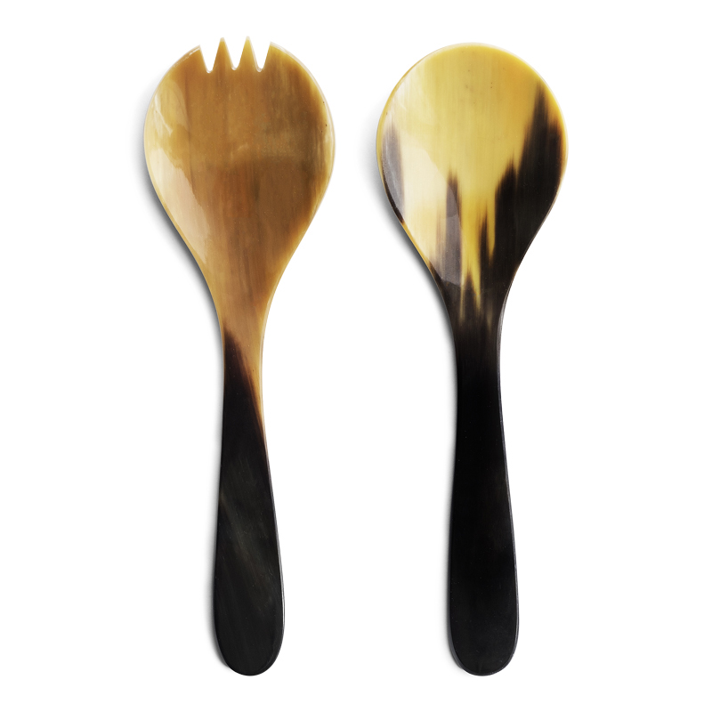 Salad servers Horn Wide 21 Hornvarefabrikken SHOP NOW